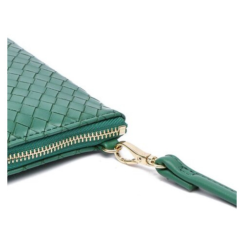 Жіноча сумка-клатч зі шкірозамінника Amelie Galanti A991503-01-green фото №10