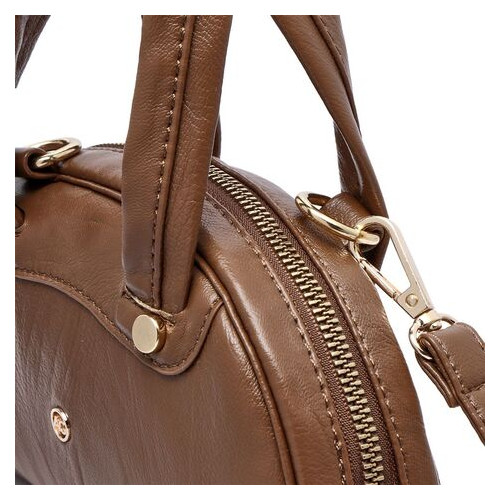 Жіноча сумка-клатч зі шкірозамінника Amelie Galanti A991762-brown фото №9