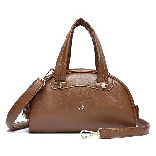 Жіноча сумка-клатч зі шкірозамінника Amelie Galanti A991762-brown фото №3