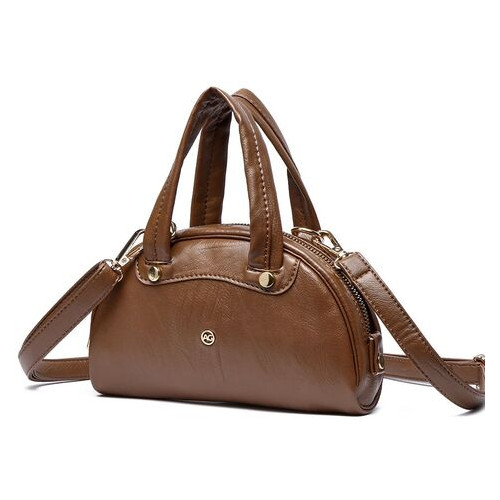 Жіноча сумка-клатч зі шкірозамінника Amelie Galanti A991762-brown фото №2