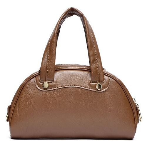 Жіноча сумка-клатч зі шкірозамінника Amelie Galanti A991762-brown фото №5