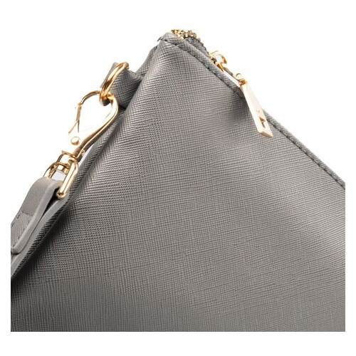 Жіноча сумка-клатч зі шкірозамінника Amelie Galanti A991705-grey фото №7
