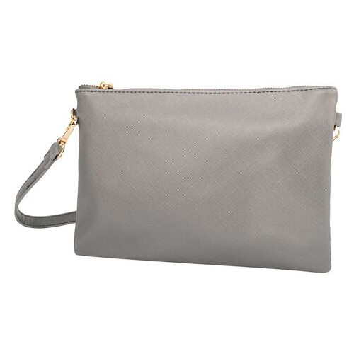 Жіноча сумка-клатч зі шкірозамінника Amelie Galanti A991705-grey фото №2