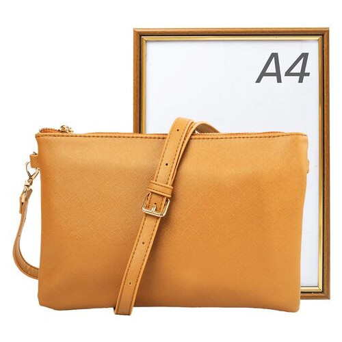 Жіноча сумка-клатч зі шкірозамінника Amelie Galanti A991705-yellow фото №10