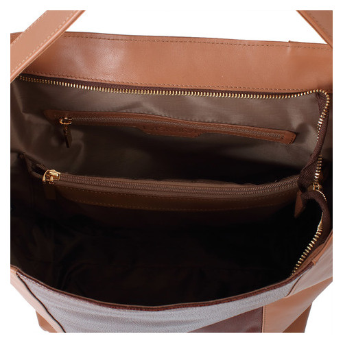 Женская кожаная сумка Laskara LK-DS269-brown-choco фото №8