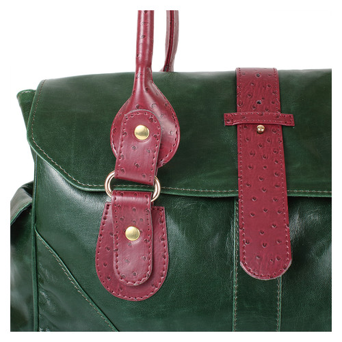 Женская сумка из качественного кожезаменителя Laskara LK-10250-green фото №5