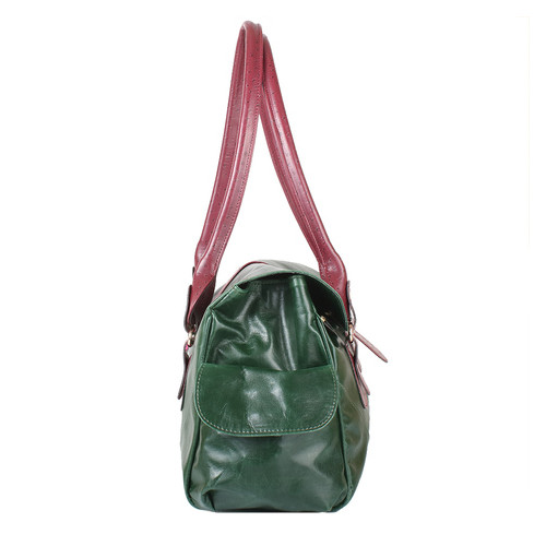 Женская сумка из качественного кожезаменителя Laskara LK-10250-green фото №4