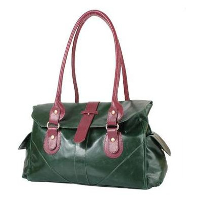 Женская сумка из качественного кожезаменителя Laskara LK-10250-green фото №1