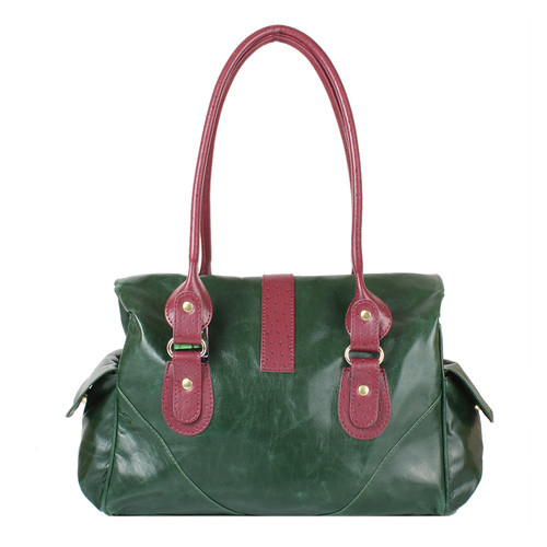 Женская сумка из качественного кожезаменителя Laskara LK-10250-green фото №3