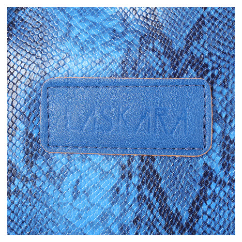 Женская сумка из качественного кожезаменителя Laskara LK-20289-blue-snake фото №6