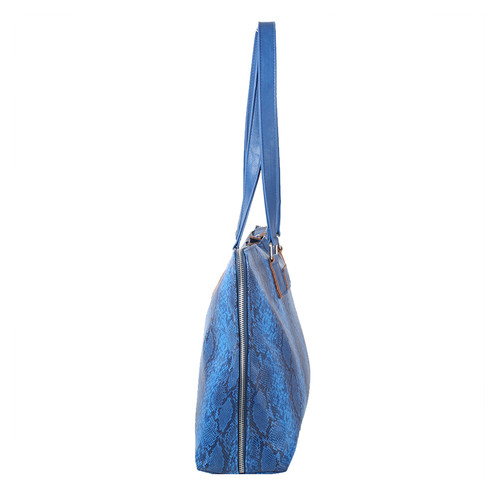 Женская сумка из качественного кожезаменителя Laskara LK-20289-blue-snake фото №4