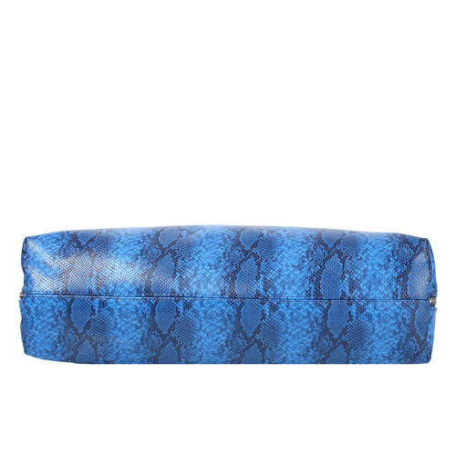 Женская сумка из качественного кожезаменителя Laskara LK-20289-blue-snake фото №5