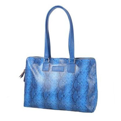 Женская сумка из качественного кожезаменителя Laskara LK-20289-blue-snake фото №1