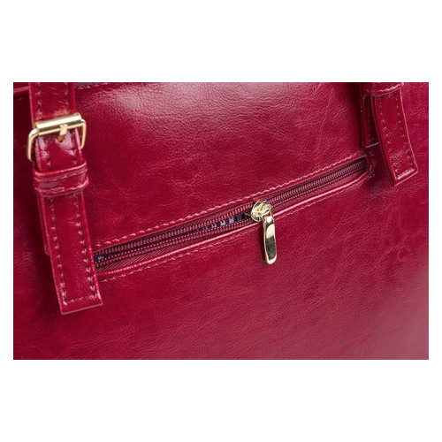 Жіноча шкіряна сумка Felice Luna Red фото №4