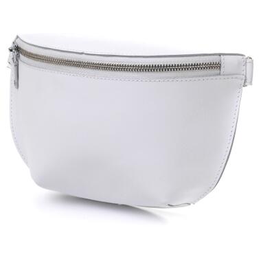 Сумка Shvigel Кожаная бананка Белая (16384) фото №1