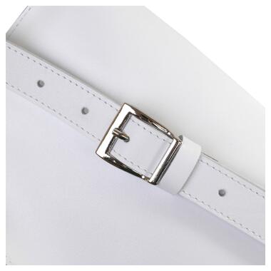 Сумка Shvigel Кожаная бананка Белая (16384) фото №7