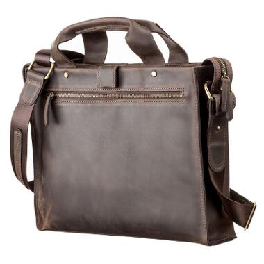 Сумка Shvigel Кожаная Коричневая (11115) фото №2