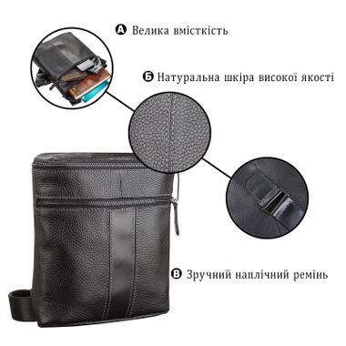 Сумка Shvigel Кожаная Черная (11102) фото №4