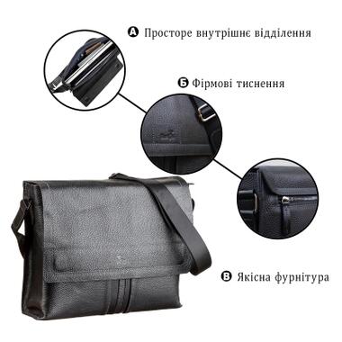 Сумка Shvigel Кожаная Черная (11106) фото №4