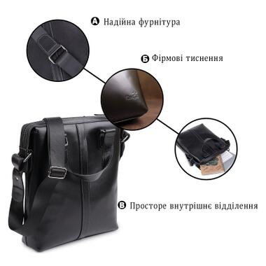 Сумка Shvigel Кожаная Черная (11287) фото №4