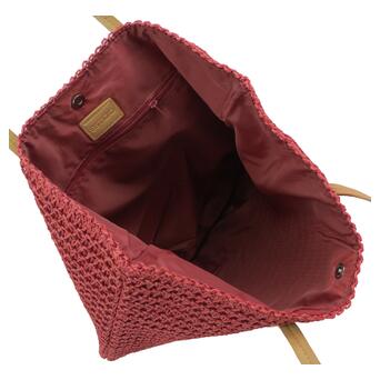 Плетена пляжна сумка сумка шоппер 2 в 1 Esmara червона фото №5