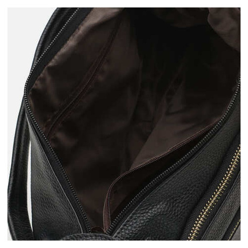 Жіноча шкіряна сумка Borsa Leather K1213-black фото №5