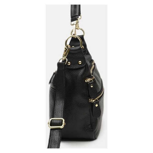 Жіноча шкіряна сумка Borsa Leather K1213-black фото №4
