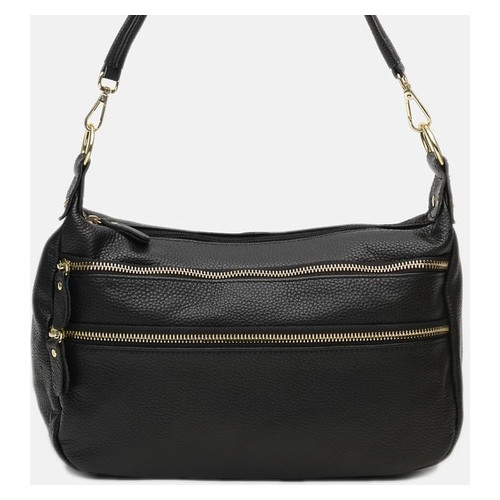 Жіноча шкіряна сумка Borsa Leather K1213-black фото №2