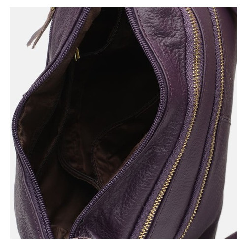 Жіноча шкіряна сумка Borsa Leather K1213-violet фото №5