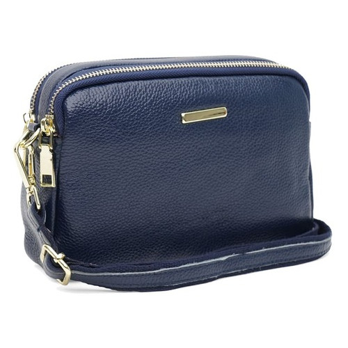 Жіноча шкіряна сумка Borsa Leather K11906n-blue фото №1