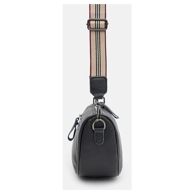 Жіноча шкіряна сумка Borsa Leather K18569bl-black фото №3