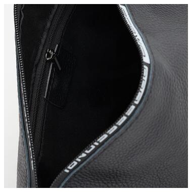Жіноча шкіряна сумка Borsa Leather K18569bl-black фото №5