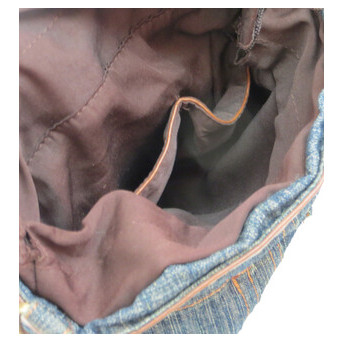 Джинсова сумка у формі жіночої спідниці Fashion jeans bag темно-синя фото №9