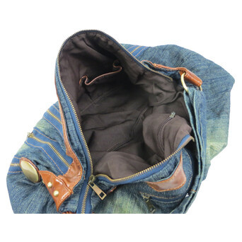 Жіноча джинсова, бавовняна сумка Fashion jeans bag темно-синя фото №9