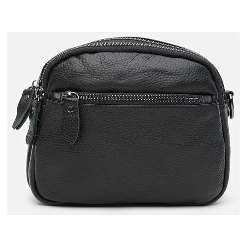 Жіноча шкіряна сумка Keizer K11208-black фото №3