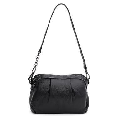 Жіноча шкіряна сумка Keizer K16688bl-black фото №1