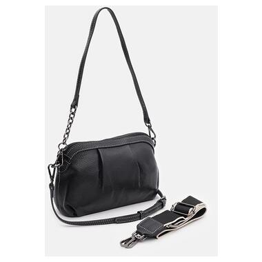 Жіноча шкіряна сумка Keizer K16688bl-black фото №3