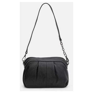 Жіноча шкіряна сумка Keizer K16688bl-black фото №2