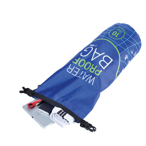 Вулична сумка із захистом від води (для водних видів спорту) WATERPROOF BAG синя фото №3