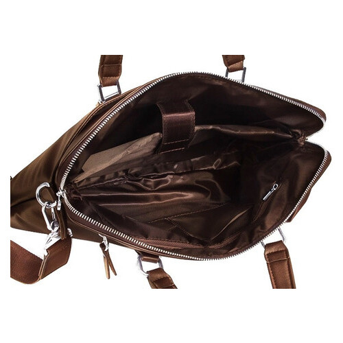 Жіночий діловий портфель з екошкіри Villado коричневий фото №4