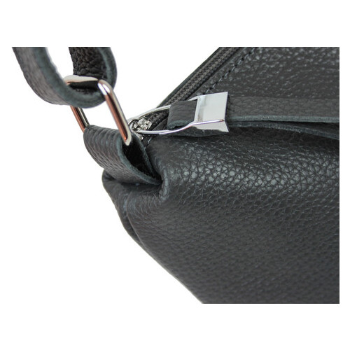 Жіноча шкіряна сумка через плече Borsacomoda сіра 810.021 фото №8