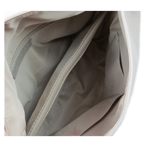 Шкіряна сумка через плече Borsacomoda, Україна світло-сіра 809.018 фото №9