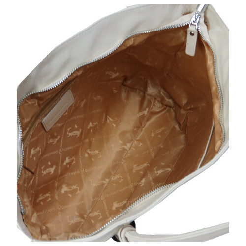 Жіноча сумка з натуральної шкіри Giorgio Ferretti світло-бежева фото №10