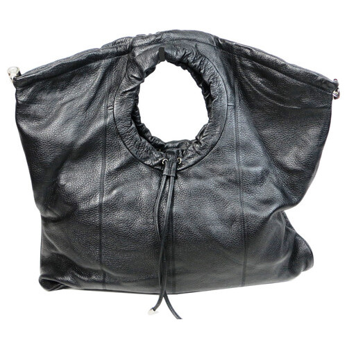 Жіноча шкіряна сумка Giorgio Ferretti чорна фото №1