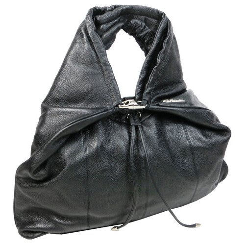 Жіноча шкіряна сумка Giorgio Ferretti чорна фото №3