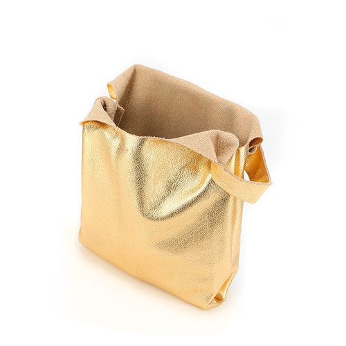 Шкіряна сумка Poolparty Tote Золотий (leather-tote-gold) фото №3