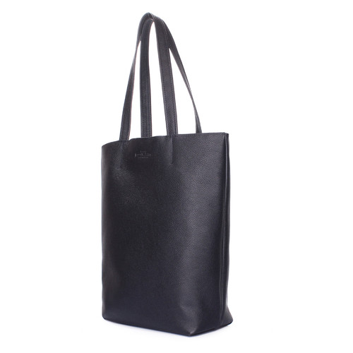 Шкіряна сумка-шоппер Iconic чорний фото №2
