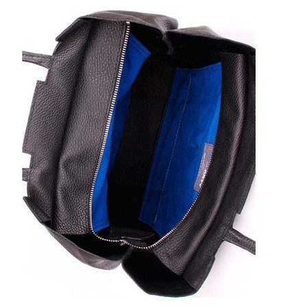 Шкіряна сумка POOLPARTY #22 (leather-number-22-black) фото №3