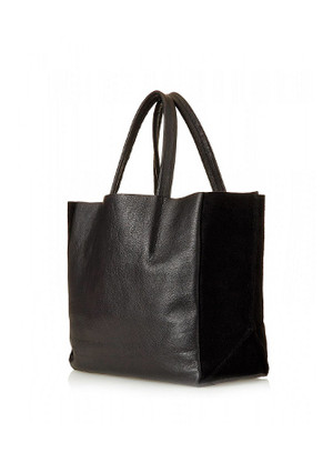 Шкіряна сумка POOLPARTY Soho (poolparty-soho-black-velour) фото №2