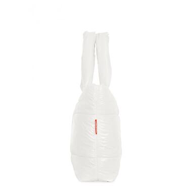 Дута стьобана сумка POOLPARTY Fluffy неонова біла (fluffy-neon-white) фото №4